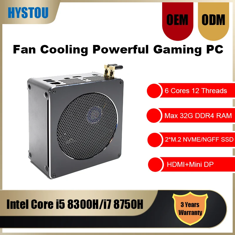 8 го поколения мини ПК Intel Core i7 8750H 8850H Тип C Windows 10 i3 8300H настольный компьютер M.2 NVME/NGFF