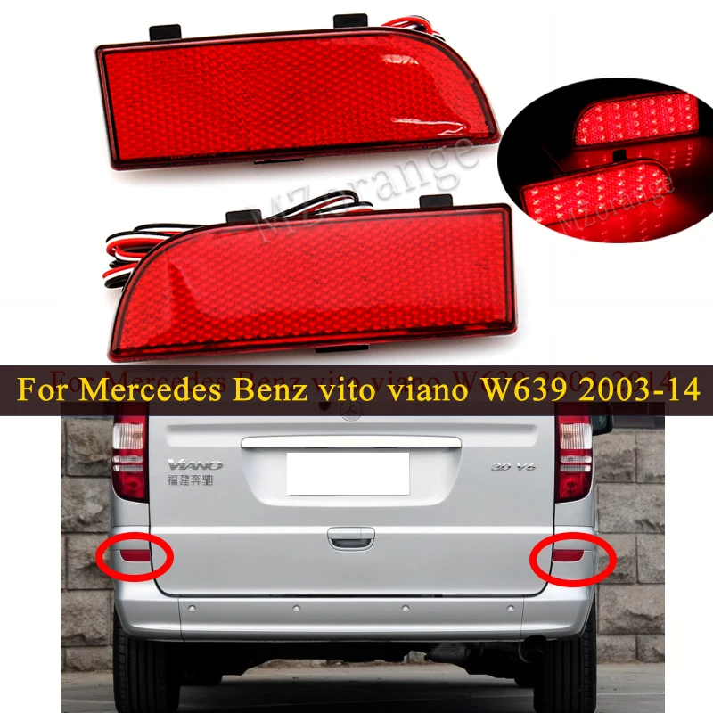 1 пара светодиодных отражателей левого/правого бамперсветильник для Mercedes Benz vito