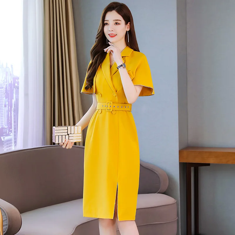 

French Non-mainstream Design Dress 2020 Spring New Style Simple Pleated Debutante Elegant A- line Skirt Women's