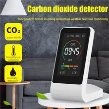 

CO2 Meter Intelligent Carbon Dioxide Detector 3-In-1 Air Monitor Temperature Humidity Monitor Tester CO2 Sensor Hygrometer