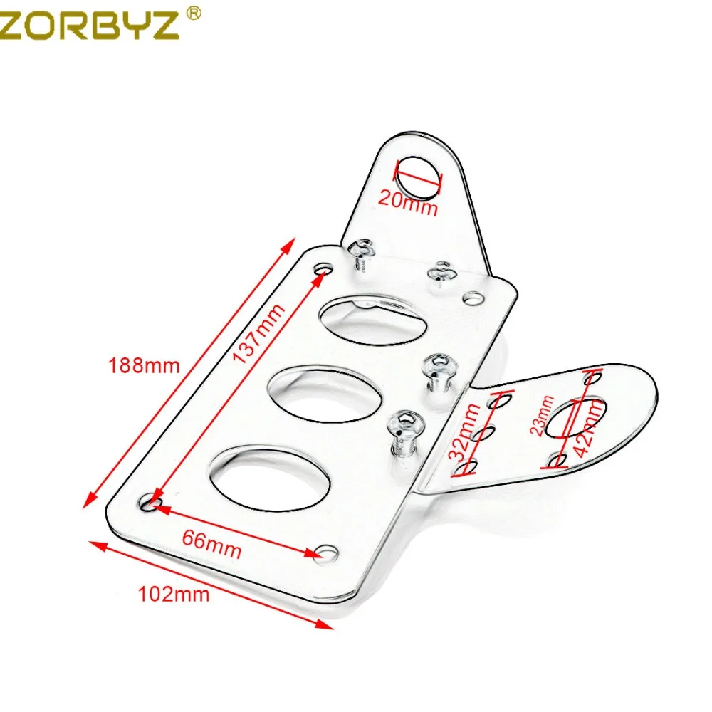 ZORBYZ мотоцикл черный металлический задний светильник боковое Крепление номерного знака Кронштейн для Harley Sportster Chopper на заказ