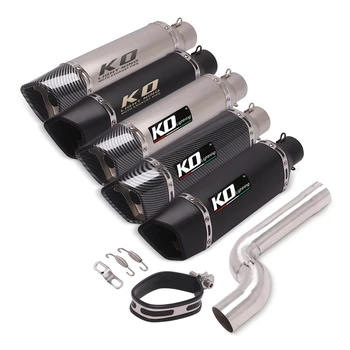 Escape Motorcycle Exhaust Mid Link Tube And 51mm Vent Pipe Stainless Steel Exhaust System For BMW F900R XR 2020-2021