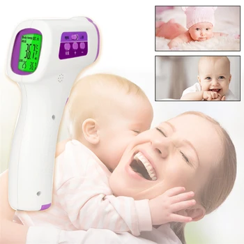 

Digital Forehead Thermometer Mutifuction LCD Infrared Body Thermometer Temperature Measurement Device