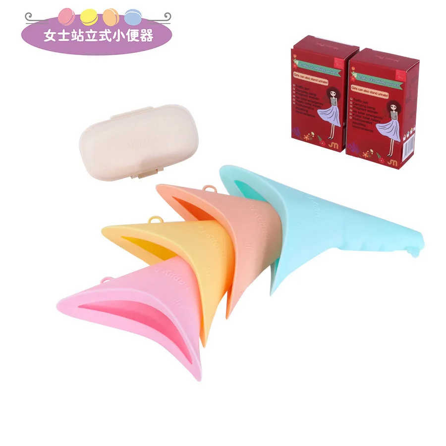 

2019-FDU Outdoor Standing Urinal Portable Girl'S Silica Gel Urinal Baby Girls Urination Guide Device