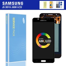 5,0 '' lcd для Samsung Galaxy J5 j500 J500F J500FN J500H lcd Super AMOLED дисплей кодирующий преобразователь сенсорного экрана в сборе