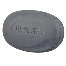 

1PC Tourmaline Bamboo Soap 50g Tourmaline Black Natural Acne Traditional Charcoal Active Energy Herbal Soaps For Acne T1577