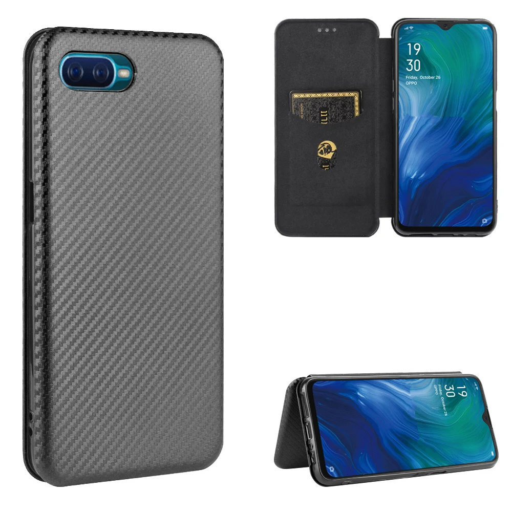 For Oppo Reno A Case Magnetic Leather Slim Case For Oppo