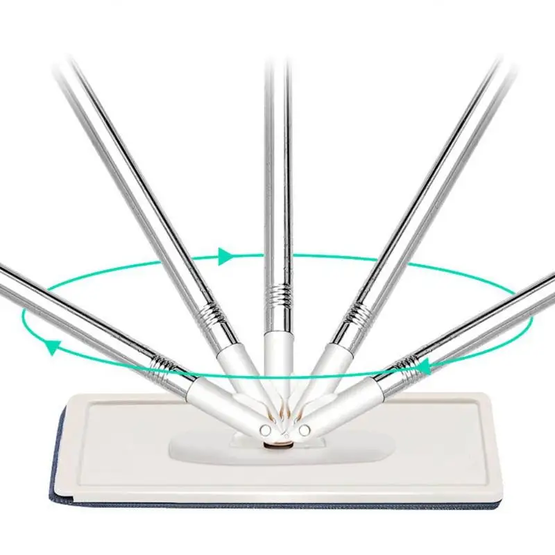 Плоская Автоматическая Швабра из микрофибры ленивая вращающаяся швабра с