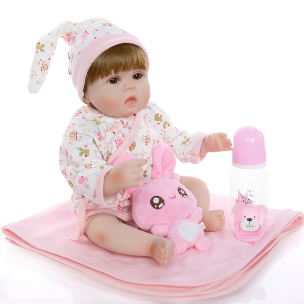 Силиконовые перерожденные куклы младенцы, с Ткань для тела 1" 42 см Reborn Baby Realisting Сделай Сам Интеллектуальный Boneca детский приятель для сюрприз