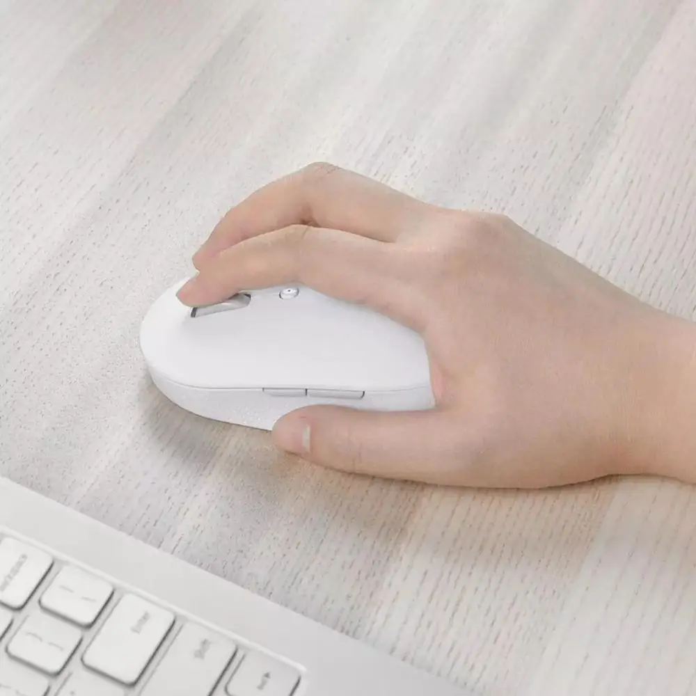 Xiaomi Mijia Wireless Dual-Mode Mouse Silent Ergonomic Bluetooth USB Side Buttons Protable Mini Wireless Mouse for Laptop