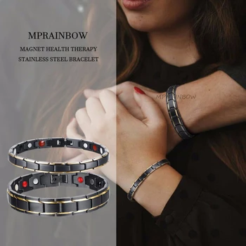 

STAINLESS STEEL HEALTH THERAPY CHAIN COUPLE BOYFRIEND GIRLFRIEND BRACELET