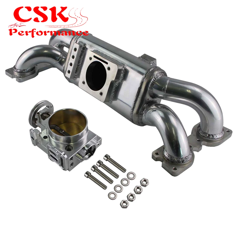 Air Intake Manifold + Throttle Body Fits For Impreza Wrx Sti Turbo Ej20 Ej25 0107 Intake