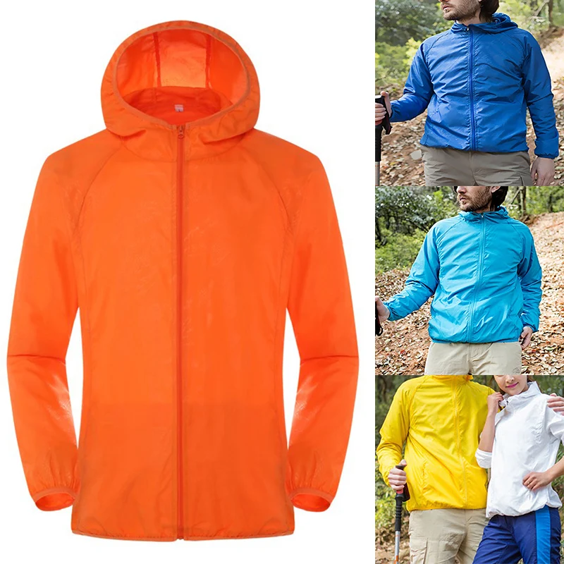 

Newly Outdoor Sun Protection Coat Anti-UV Rainproof Windproof Quick Dry Ultra-thin Women Men Jackets SD669