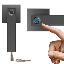 Cerradura inteligente con huella dactilar para puerta, cerrojo de seguridad con Sensor de mango electrónico, antirrobo para el hogar y la Oficina
