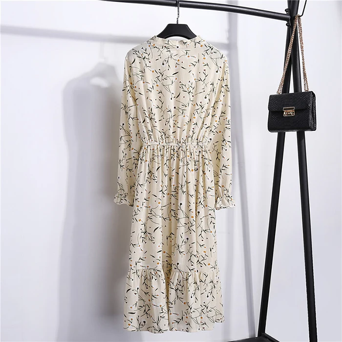 Family Matching Outfits Baby Mom Clothes Baby Flower Romper Women Chiffon Print Elegant Casual Dress Mother Daughter Clothes