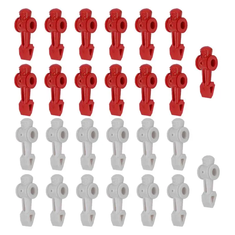 22pcs Football Soccer Table Foosball Men Player Replacement Parts 55" Foosball table 5/8" rod (Add 4 free players+26 pins)