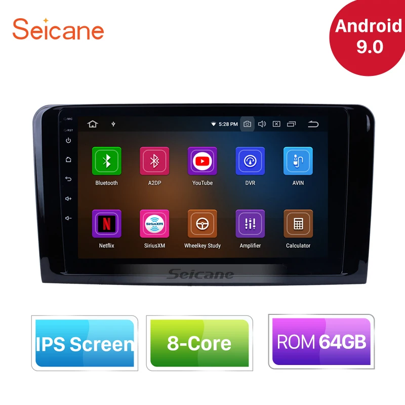 Seicane Android 90 IPS para 2005-2012 Mercedes Benz GL clase X164 GL350 GL420 GL450 GL500/ML clase