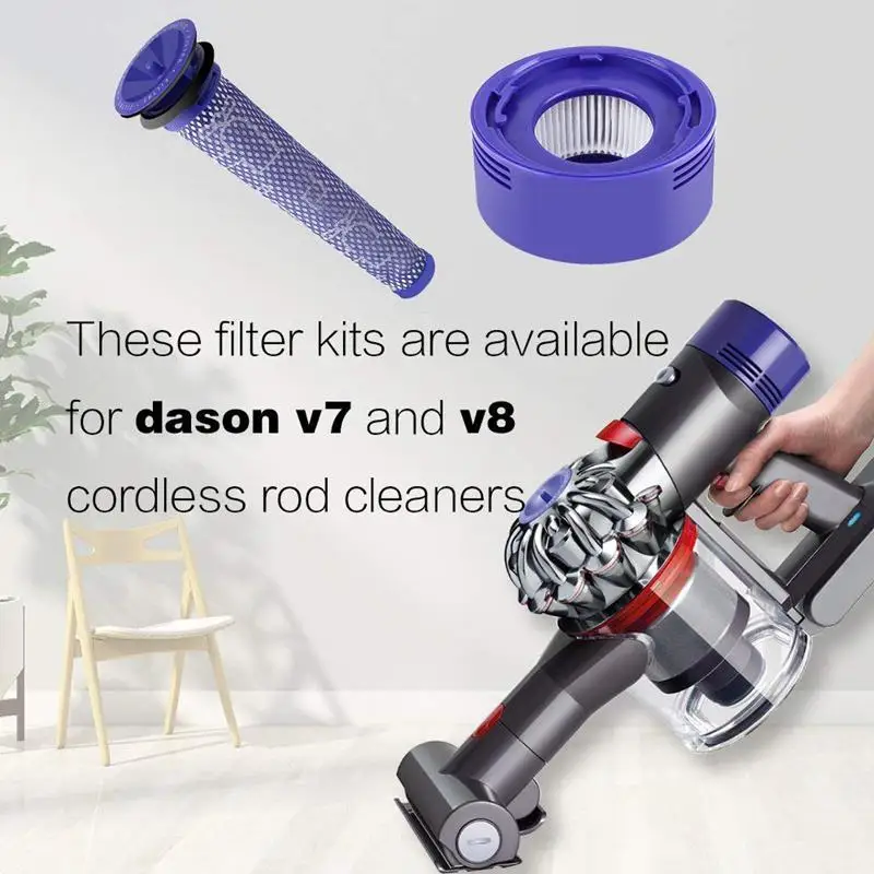 Post Motor HEPA фильтры Замена для Dyson V8 V7 беспроводной Вакуумный Очиститель (упаковка из 3)