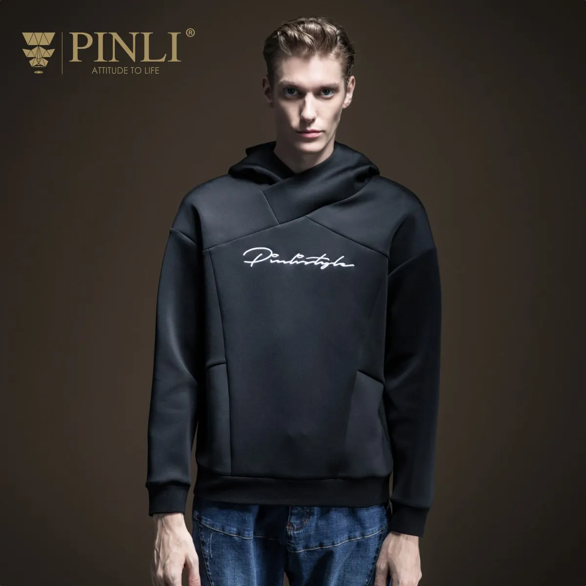 Moletom Moleton Masculino Pinli Full Fall Новая мужская шляпка с вышивкой санитарный гардероб Chao брендовый Топ B193209067