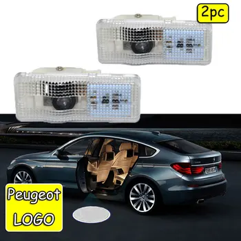 

2pcs Wireless Led Car Door Logo Lights Laser Projector Lamp For Peugeot 407 2004-2010 welcome light
