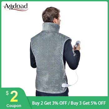 

Large Warming Heating Pads for Shoulder Back Pain Relief Adjust Heating Temperature Automatic Shut OFF Function Shoulder Support