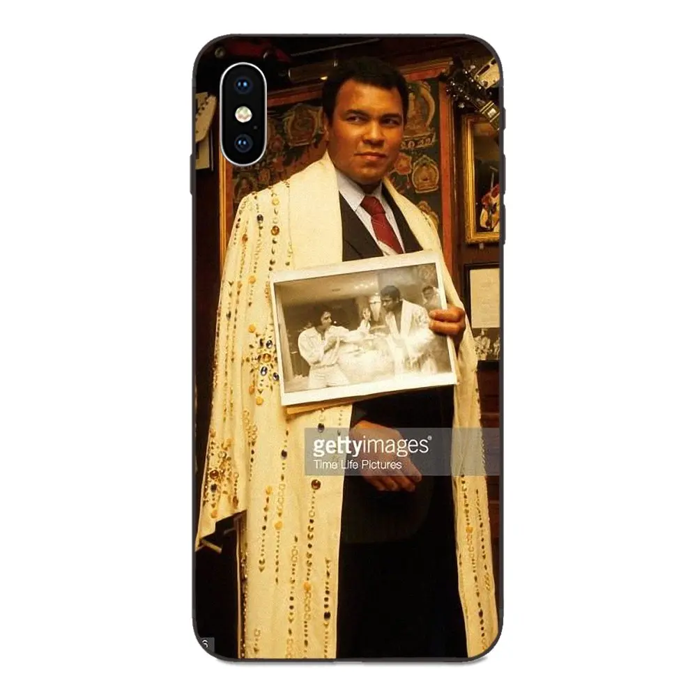 Новинка, мягкий ТПУ чехол для Apple iPhone 4, 4S, 5, 5S, SE, 6, 6 S, 7, 8 Plus, X, XS, Max, XR, Muhammad Ali - Цвет: as picture