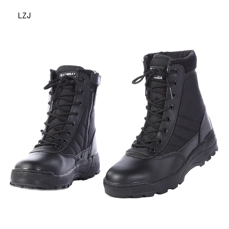 LZJ2020 американские кожаные ботинки в военном стиле для мужчин; ботинки для мотоциклистов; армейские ботинки Askeri Bot; армейские ботинки; Erkek Ayakkabi Hombre