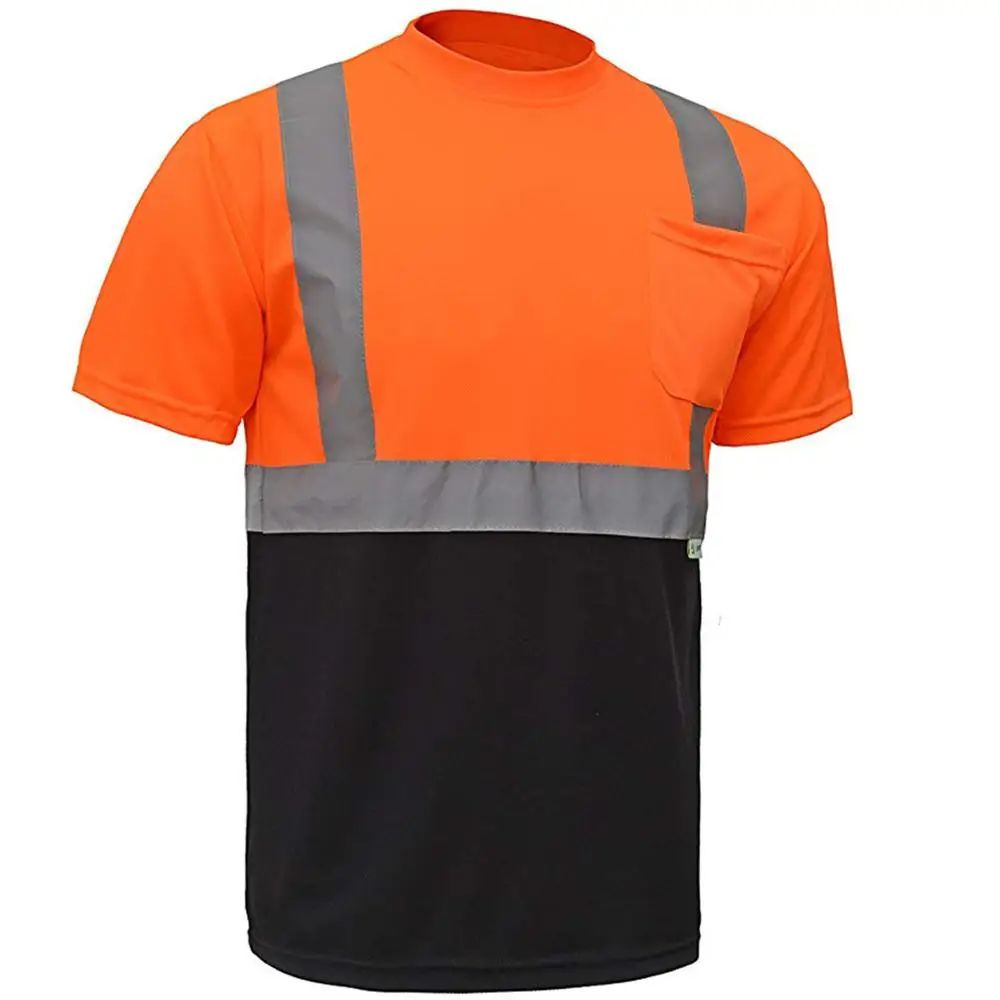 

Мужские футболки с надписью ANSI Hi Vis от завода ZUJA, охлаждающие черные защитные футболки LBS8055