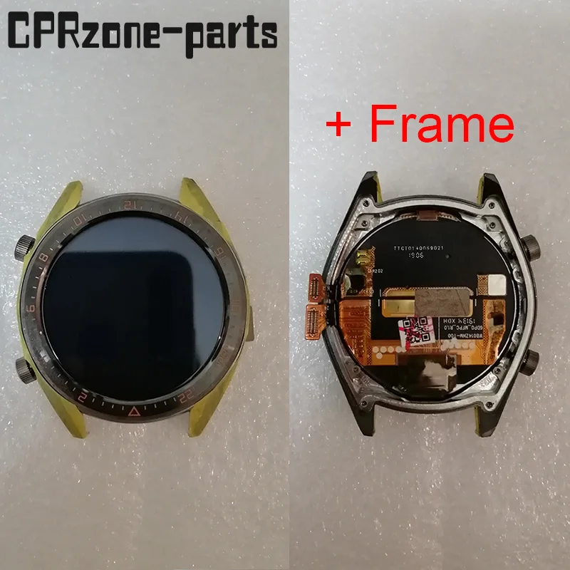 Черный/серый/серебристый с рамкой для Huawei Watch GT 46 мм/GT элегантный 42 мм ЖК-дисплей