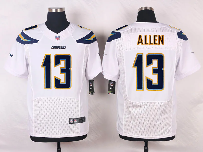 Черный Stitiched, Лос-Анжелес,#28 Мелвин Гордон,#17 Филипп Риверс,#13 Keenan Allen Jersey - Цвет: Черный