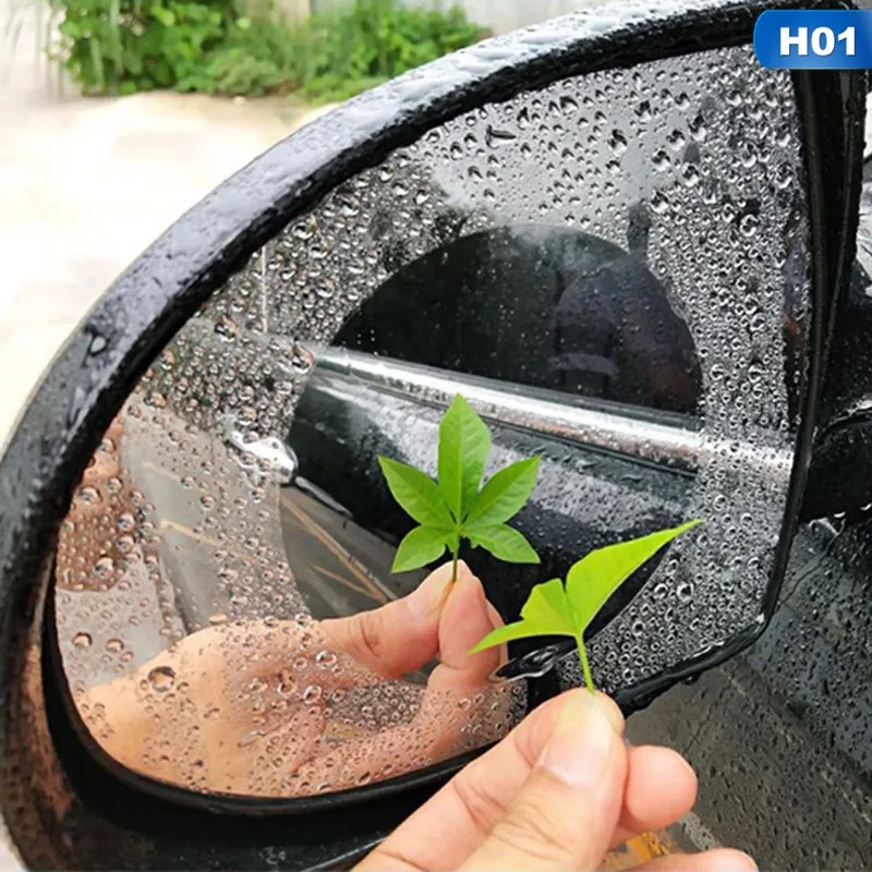 

New Car Rearview Mirror Protective Anti Fog Window Clear Rainproof Rear View Mirror Window Clear Film Cars Accessories