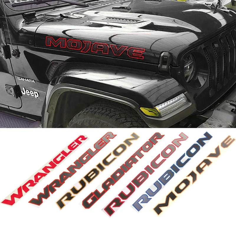 Quality Reflective Engine Hood Fender Side Letter Character Decal Vinyl  Sticker for Jeep Wrangler TJ JK CJ TJ YK JL XJ|Car Stickers| - AliExpress