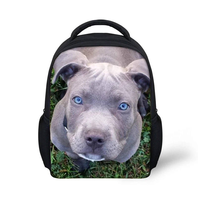 CDGX848F Маленькая школьная сумка Pitbull Bull с 3D принтом для маленьких мальчиков и девочек, рюкзак для малышей, рюкзак для детского сада, черный рюкзак - Цвет: CDGX848F