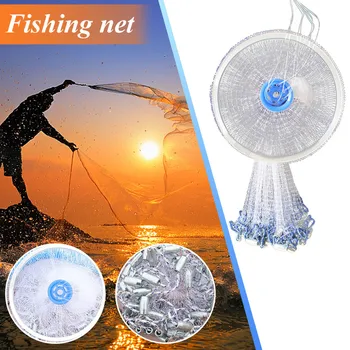 

Roulette fishing net high quality and durable American hand throw net fool fishing net fishing net fishing net easy рыбалка S8*