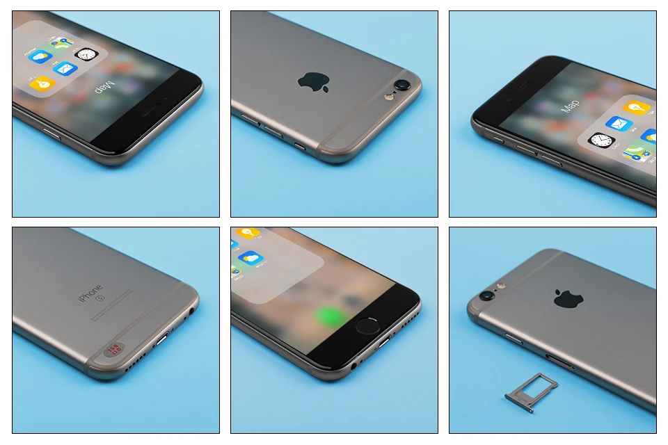 Разблокированный Apple iPhone 6S, 4,7 дюймов, 4G LTE,, 64 Гб ПЗУ, 2 Гб ОЗУ, Распознавание отпечатков пальцев, 12 МП, используемый смартфон IOS