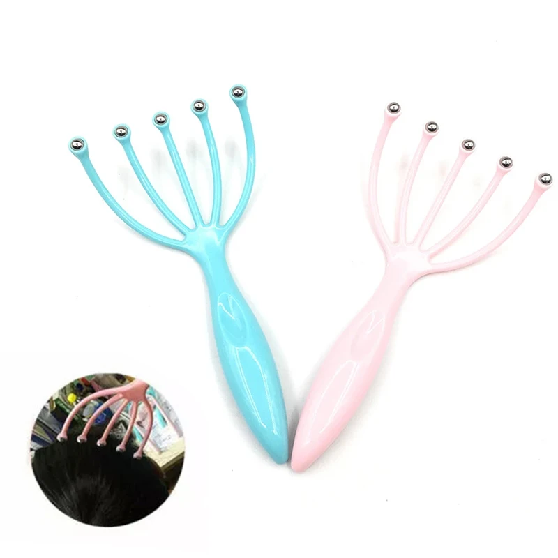 Best Selling Head Massager Five Finger Ball Plastic Scalp Massager Relieve Pressure Itch
