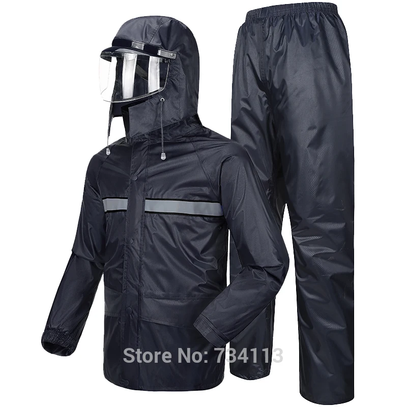 MEIBIN непроницаемый duradero непроницаемый pantalones de lluvia para motocicleta poncho de montar