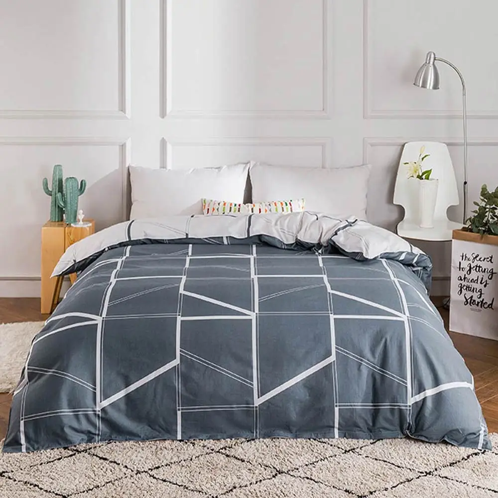 100% Cotton Duvet Cover Comforter Quilt 