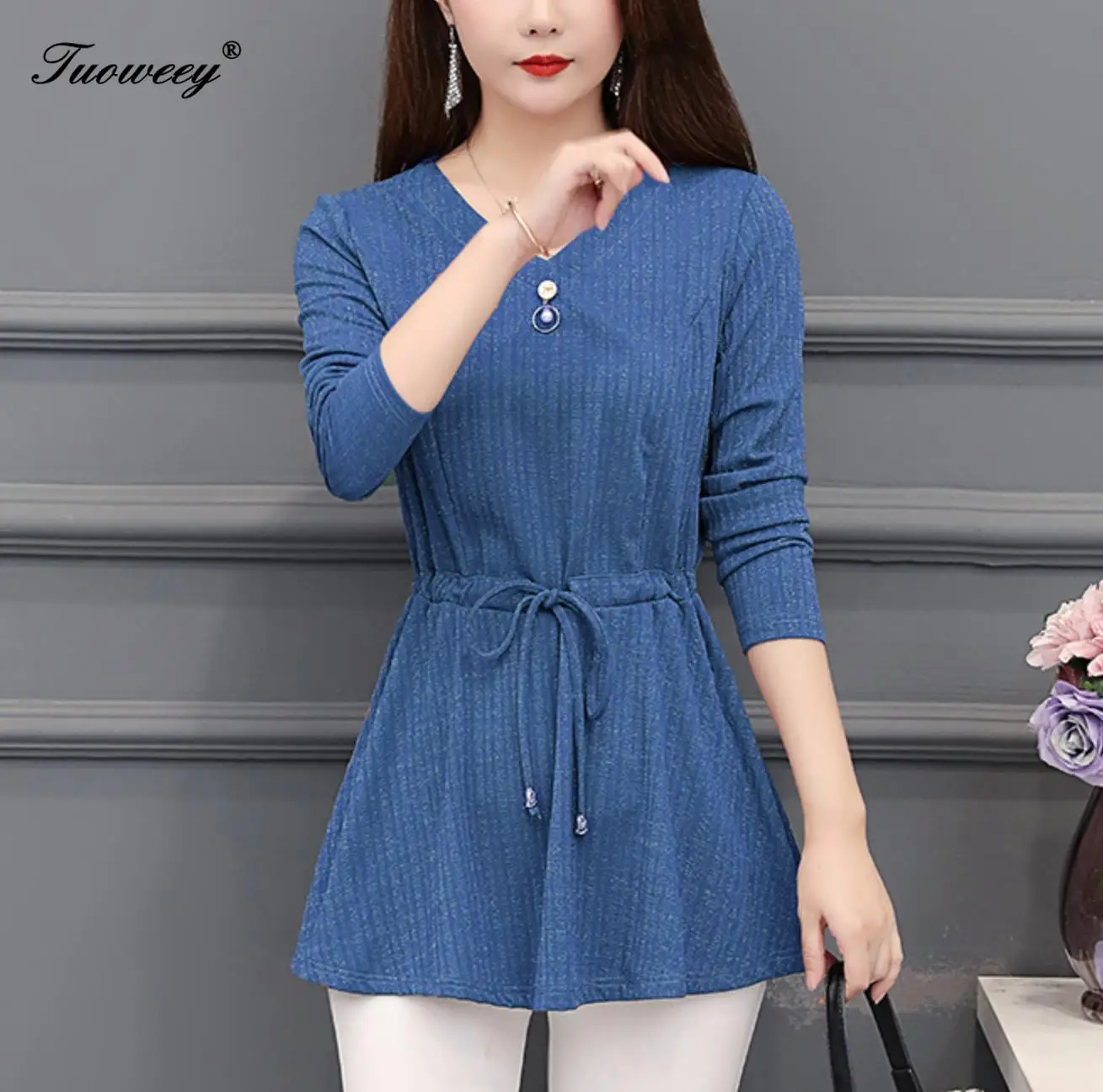 

5XL Casual solid red fashion woman blouses 2019 long sleeve OL blouse women tops and blouses blusa feminina shirt women