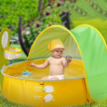 

Baby Beach Tent Camping Tent Pool Children's Garden Swimming Pool Portable Shade Pool Play Tent Protection Sun Shelter Toy Pool