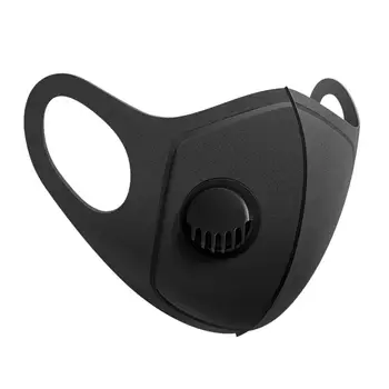 

30pcs Protection Face Cover Polyurethane Mouth-muffle With Valve Isolate Bacterial Flu Respirator Washable Reusable Dustproof