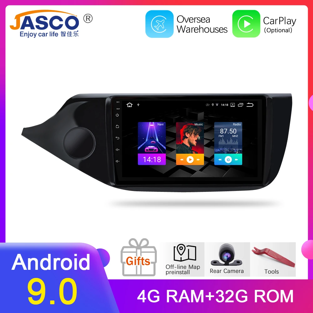Android 9 0 автомобильный DVD-плеер GPS ГЛОНАСС навигация Мультимедиа для Kia Ceed 2013 2014 2015