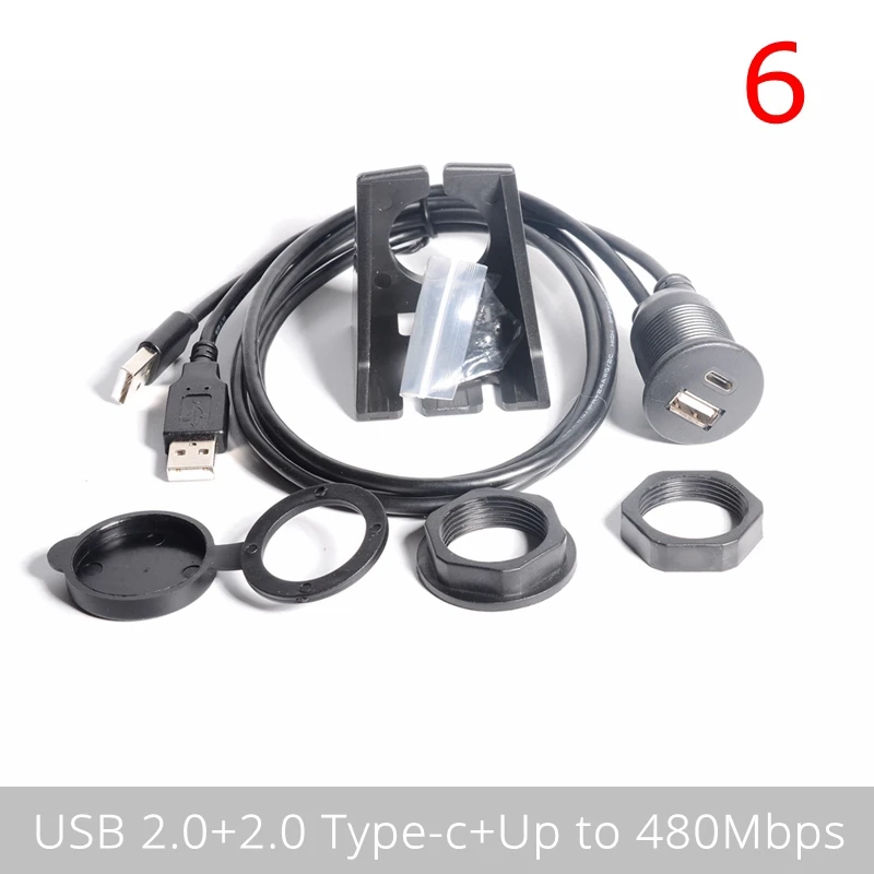 1M USB-C IP67 Cabo de porta Dupla-tipo