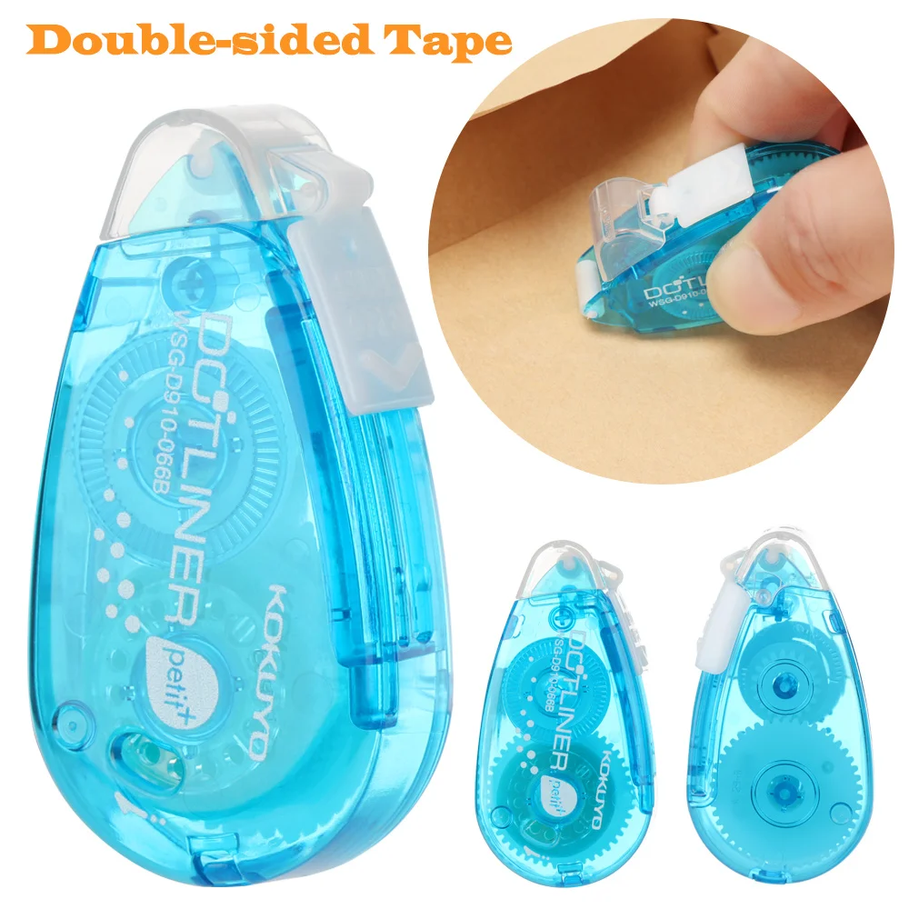 Double Sided Adhesive Tape Double Sided Adhesive Paper Glue Tape Dispenser Dot Liner Tape Glue Scrapbooking Crafts Adhesive Office School Supply Stationery
