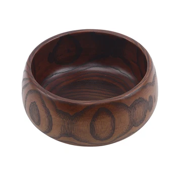 

1Pc Wooden Bowl Japanese Style Wood Rice Soup Bowl Salad Bowl Food Container Bowl for Tableware Utensils
