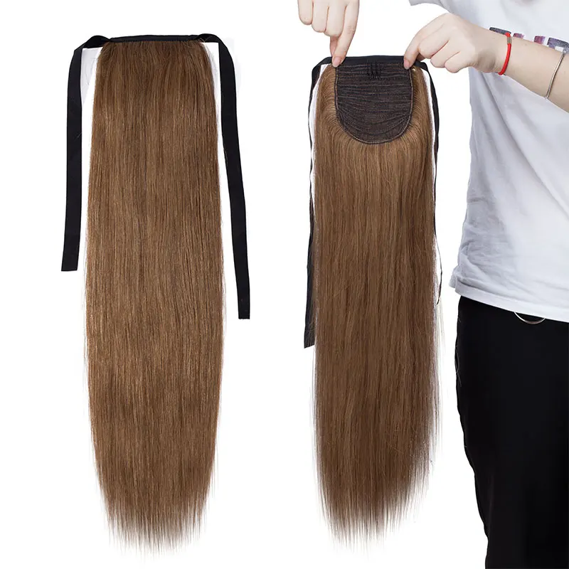 SEGO 16 &quot 20&quot 80 г 95 Remy волосы лента Конский хвост человеческих волос на зажимах