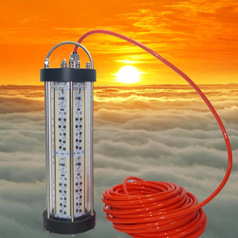 AC220V 2000W DC 12V 150W Светодиодный светильник для подводной рыбалки светодиодный
