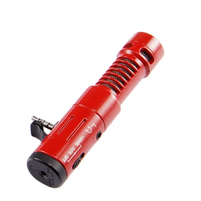 red MAMEN видео Запись микрофон для DSLR камеры смартфон Osmo Карманный Youtube Vlogging микрофон для iPhone Android DSLR Gimbal 4 цвета - Цвет: red