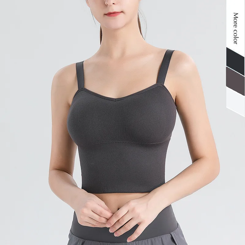 Топ для йоги Dobrit с эффектом пуш-ап бюстгальтеры тренажерного зала и фитнеса