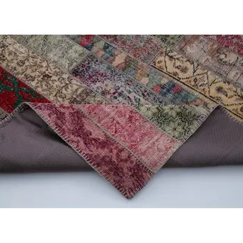 

202x298 Cm Multicolor Handmade Modern Patchwork Rug-7x10 Ft